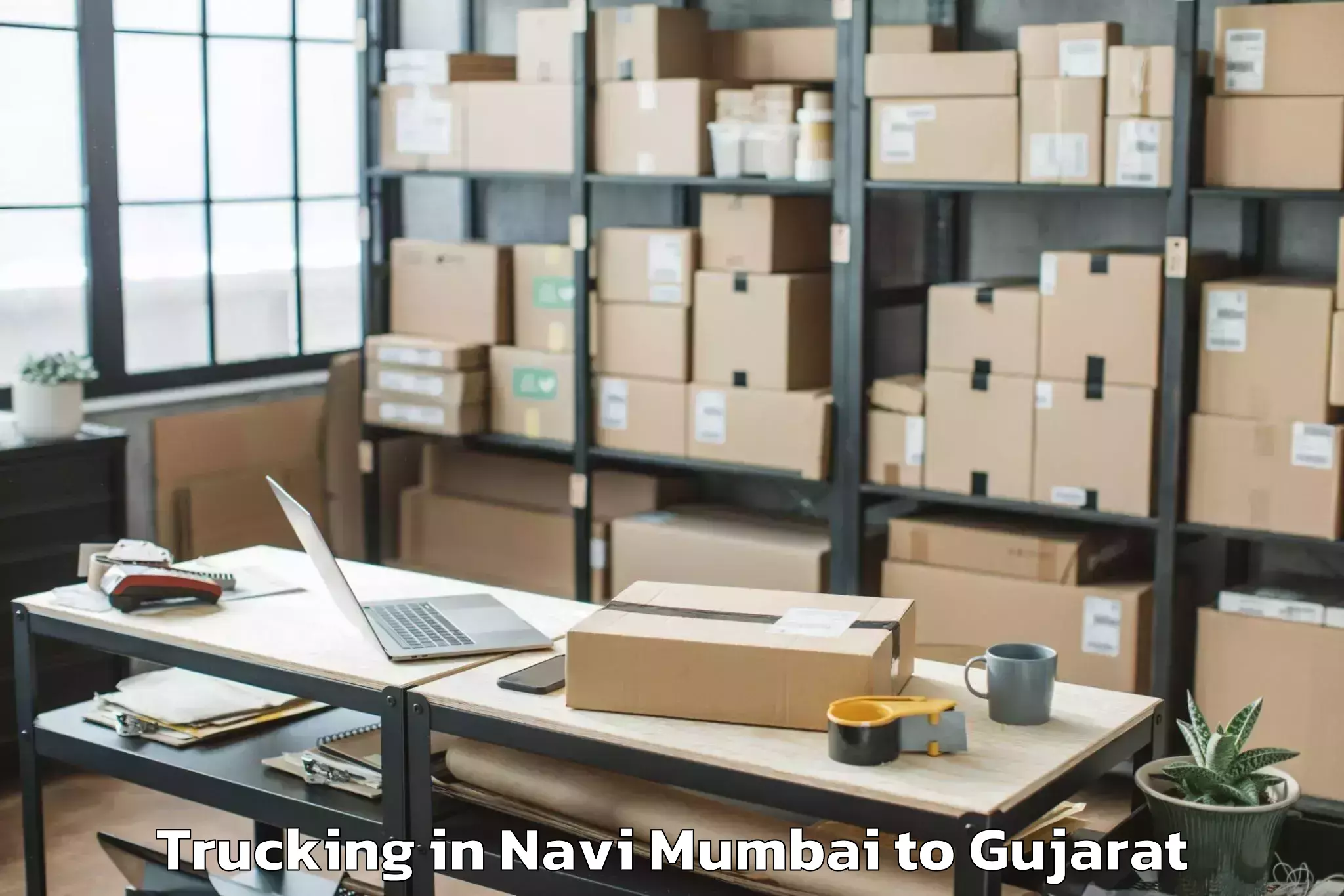 Book Navi Mumbai to Kavant Trucking Online